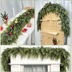 Cedar garland staircase styling inspiration